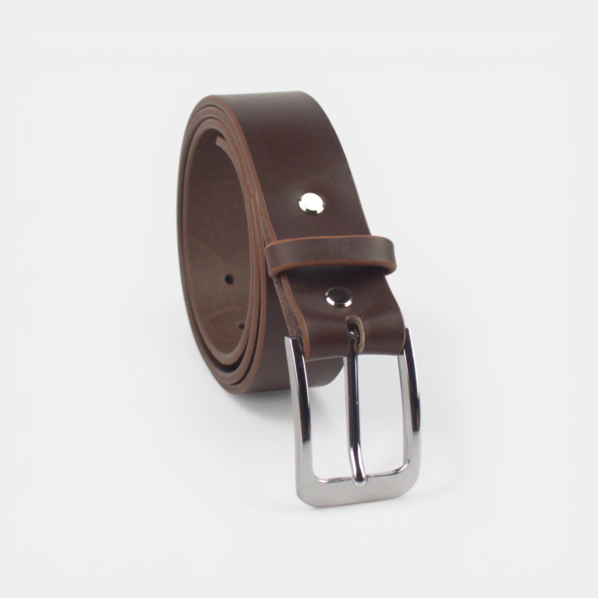 Dark Brown — Full-grain leather belt